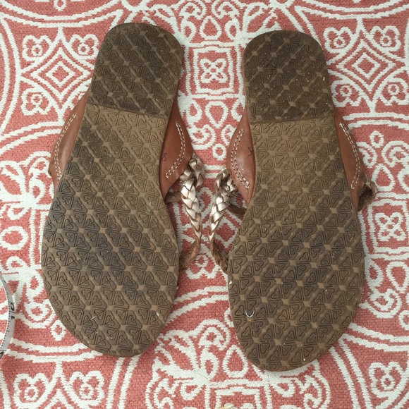 Roxy Braided Leather Strap Sandals - Picture 3 of 12